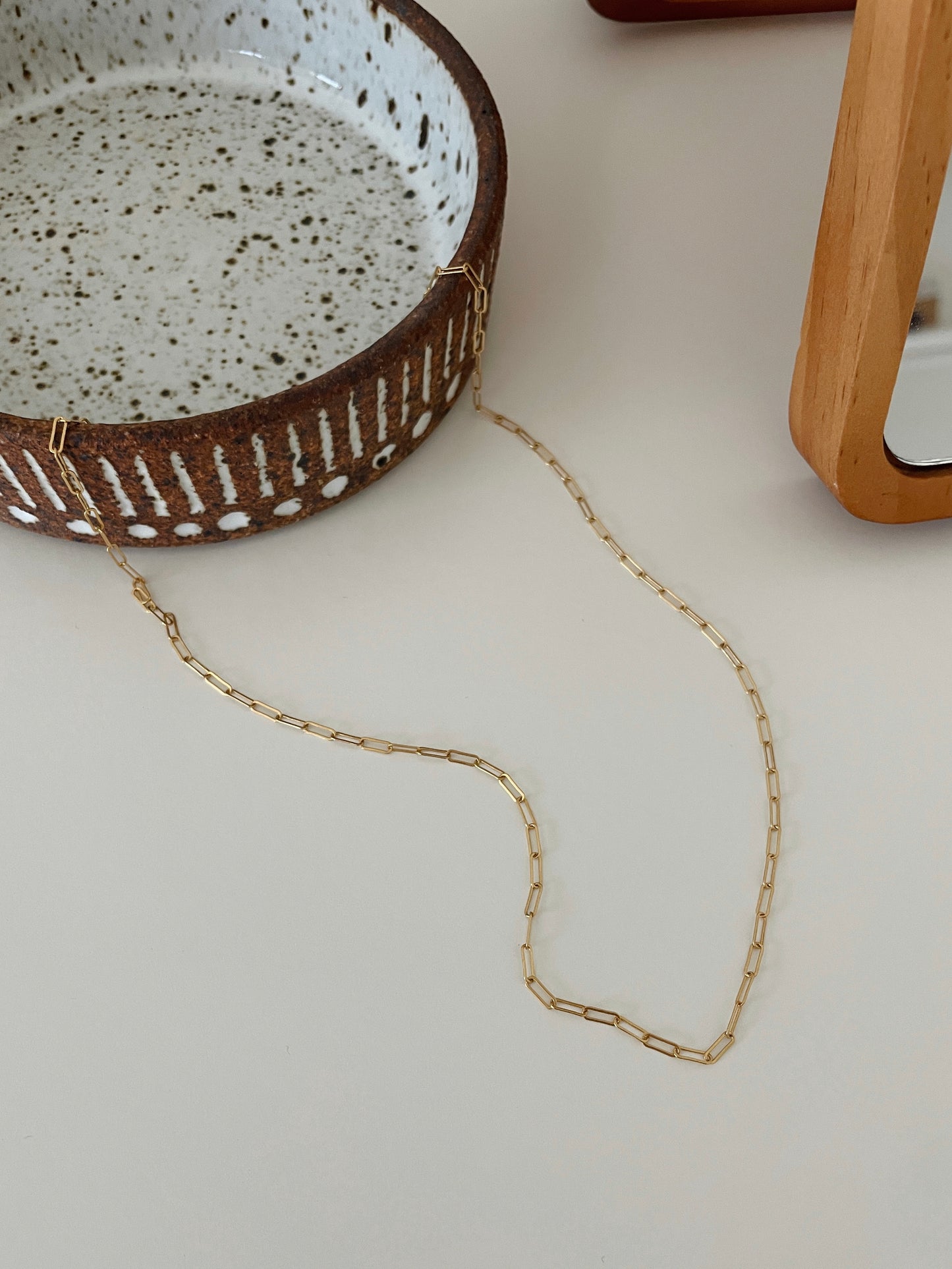 Goldie Necklace / Paperclip Chain