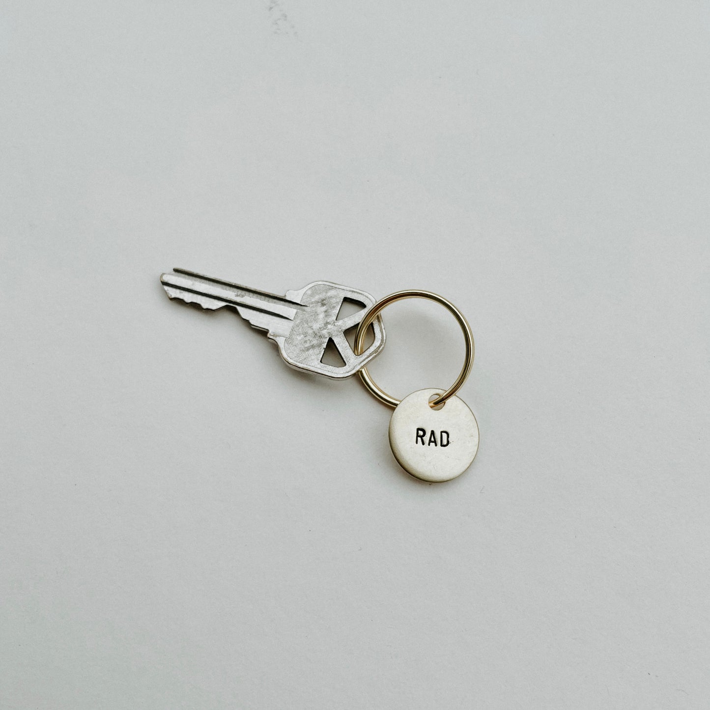 Custom Mini Brass Key Tag