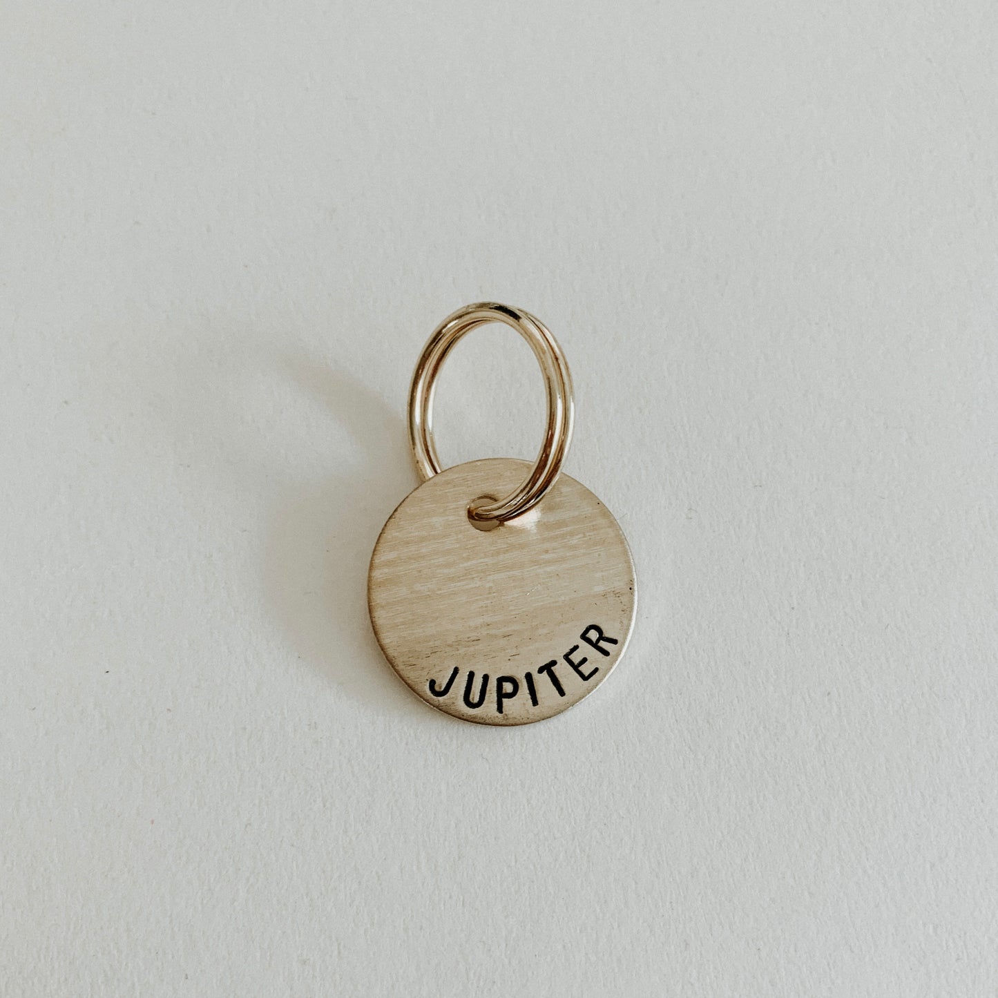 Small Brass Pet Name Tag
